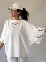 تیشرت زنانه کیمونو طرح فلفل (2)