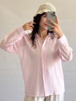 شومیز زنانه موچی لینن کریشه نگیسه (15)