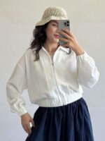 بامبر دونات زنانه پارچه اطلس نگیسه (5)
